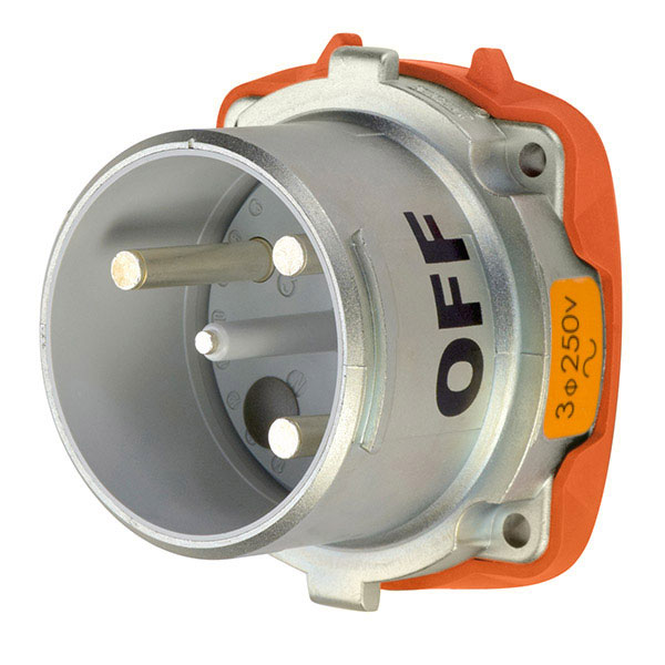 37-68173-C-K07-94X-A155 - DS100C INLET METAL SIZE 4 TYPE 3R 3P+G 100A 250 VAC 60 Hz +2 AUX TYPE 4X WATERTIGHTNESS WITH NO LOCKOUT HOLE